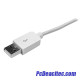 Cable Cargador 1m Conector Dock Connector 30 Pin Acodado Abajo de Apple a USB 2.0 iPod, iPhone y iPad