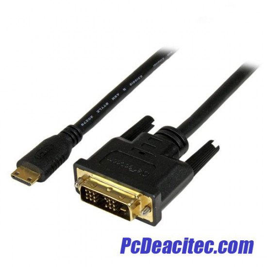 Cable Mini HDMI a DVI-D (18+1) de 1 m