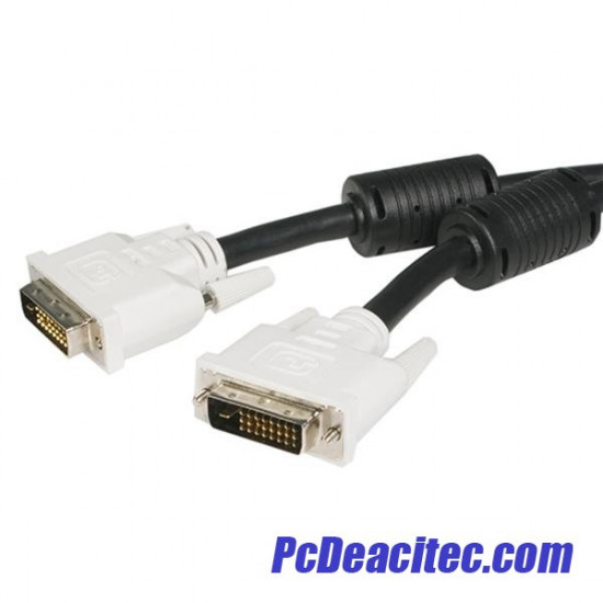 Cable DVI-D macho a DVI-D macho dual digital (24+1 pin) de 0.9 m