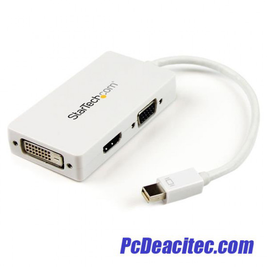 Convertidor Mini DisplayPort a VGA, DVI o HDMI 1080p