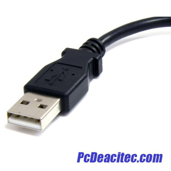 Cable Adaptador USB A Macho a Micro USB B Macho de 15 cm