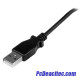 Cable USB A Macho a Micro USB B Macho, Acodado Ángulo 1m