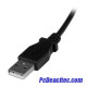 Cable USB tipo A a Micro USB B Macho 90° de 1 m