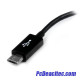 Cable Adaptador Micro USB Macho a USB tipo A Hembra OTG de 12 cm 