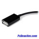 Cable Adaptador USB OTG para Samsung Galaxy Tab Negro USB A Hembra