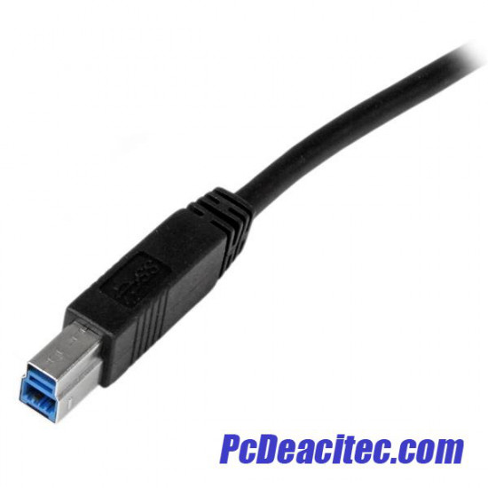 Cable USB 3.0 tipo A macho a B macho de 2 m