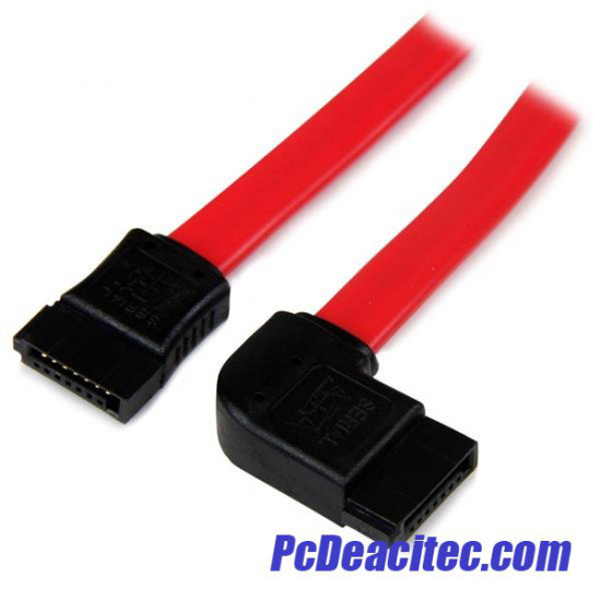 Cable SATA Serial ATA Acodado Izquierda de 45 cm