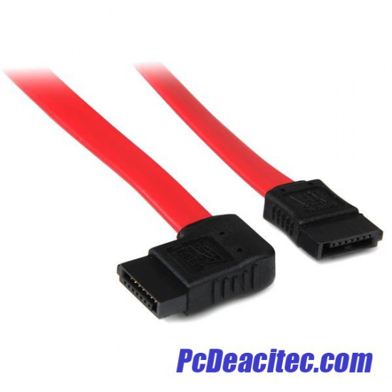 Cable SATA Serial ATA  Acodado 90° Derecha de 30 cm