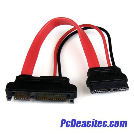 Cable SATA Slimline a SATA Hembra a Macho de 15 cm