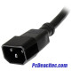 Cable 14 AWG extensión de corriente PC C14 a C13 de 90 cm 