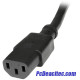 Cable 14 AWG extensión de corriente PC C14 a C13 de 90 cm 