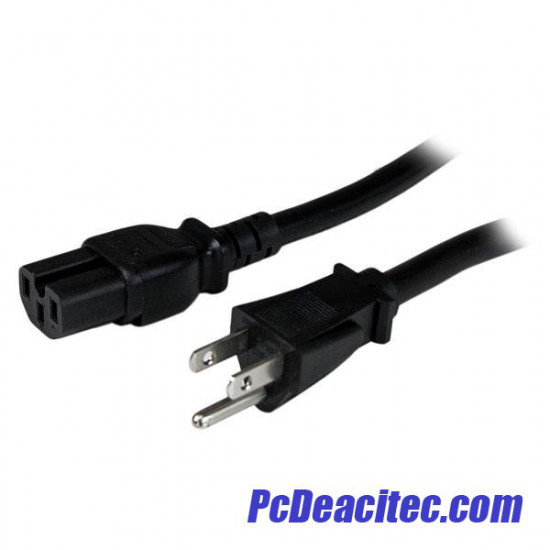 Cable de energía PC NEMA5-15P a C15 14AWG de 2.4 m