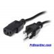 Cable energía para PC C13 a NEMA5-15P 14AWG de 90 cm 