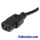 Cable energía para PC C13 a NEMA5-15P 14AWG de 90 cm 