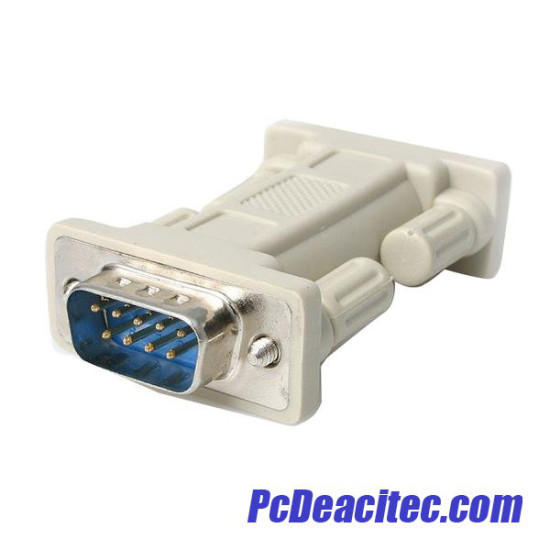 Adaptador Serial DB9 RS232 a Null Modem