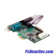 Tarjeta PCI Express 2 Puertos Serial y 1 Paralelo RS232 UART 16550 Serie