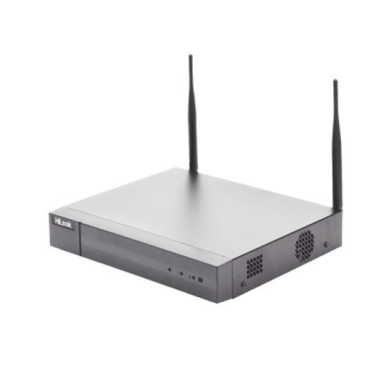 NVR 4 Megapixel / 4 canales IP / 1 Bahía de Disco Duro / 2 Antenas WIFI / Salida de Vídeo Full HD
