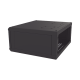 Gabinete de Montaje en Pared, Con Puerta de Cristal, Cuerpo Fijo con Rack, de 19in, 4UR, Color Negro