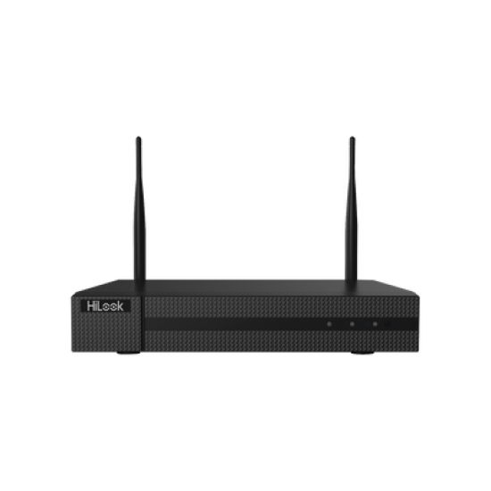 NVR 4 Megapixel / 4 canales IP / 1 Bahía de Disco Duro / 2 Antenas WIFI / Salida de Vídeo Full HD