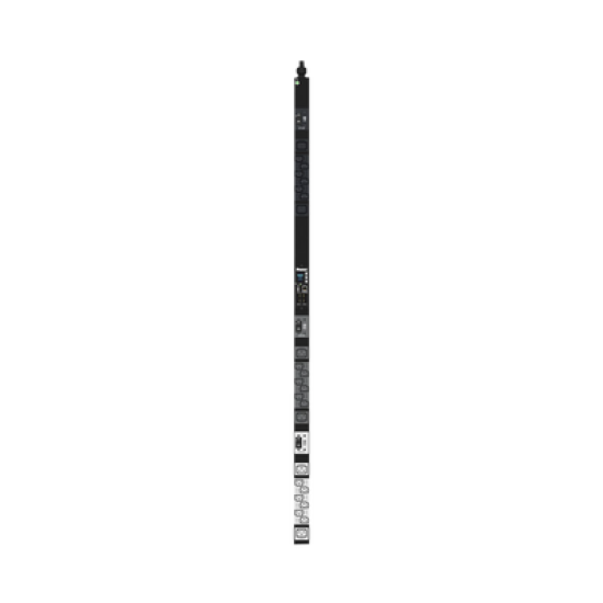 PDU Monitoreable (MI) para Distribución de Energía, Enchufe de Entrada NEMA L21-30P, Con 18 Salidas C13 y 6 C19, de Instalación Vertical, 208 Vca, 30 Amp