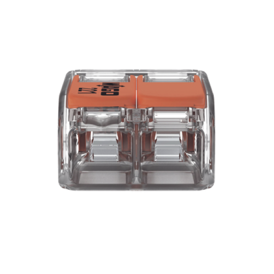 COMPACT SPLICING CONNECTORFOR ALL CONDUCTOR TYPES TRANSPARENT 2 CONNECTORS
