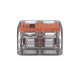 COMPACT SPLICING CONNECTORFOR ALL CONDUCTOR TYPES TRANSPARENT 2 CONNECTORS