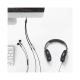 Cable Adaptador/Divisor de Audio de 3.5mm Macho a 2 Terminales de 3.5mm Hembra / 25 cm de Longitud / Cable TPE / Color Negro 