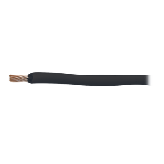 Cable de Cobre Recubierto THW-LS Calibre 2/0 AWG 19 Hilos Color Negro (Retazo de 1 metro)