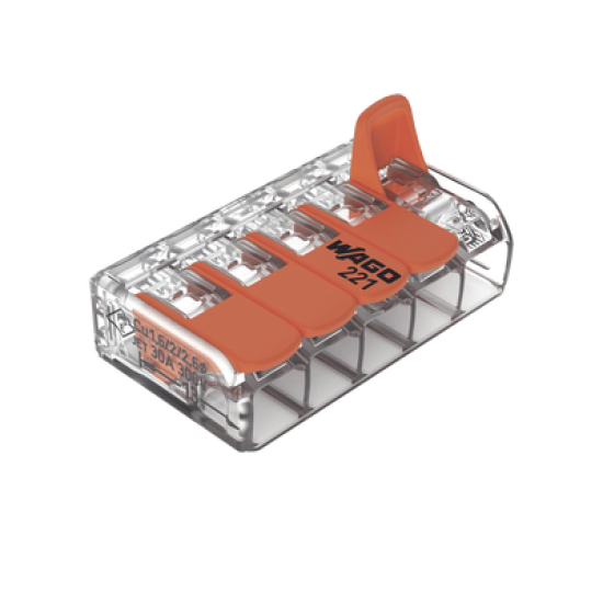 COMPACT Splicing Connectorfor all conductor types transparent 