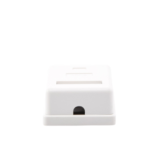 Caja de pared con 1 puerto Keystone, incluye jack STP Cat5e