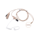Kit de Micrófono-Audífono profesional de 2 cables para KENWOOD NX-340/320/420, TK-3230/3000/3402/3312/3360/3170