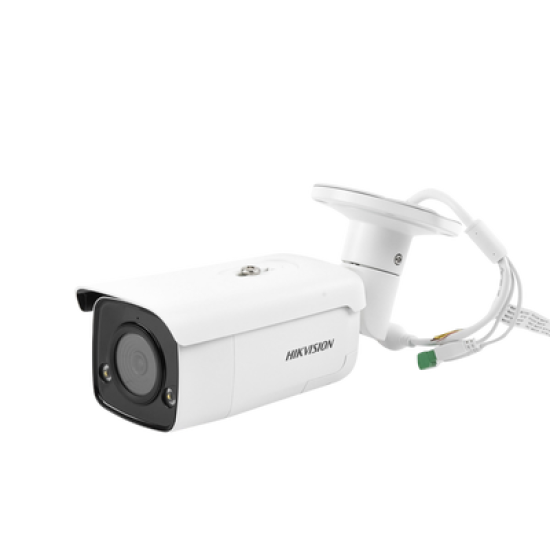 [ PROTECCIÓN ACTIVA ] Bala IP 5 Megapixel / Lente 4 mm / 60 mts IR EXIR / Exterior IP67  / WDR 120 dB / PoE + / Micrófono y Bocina Integrada / AcuSense / MicroSD