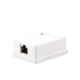 Caja de pared con 1 puerto Keystone, incluye jack STP Cat5e