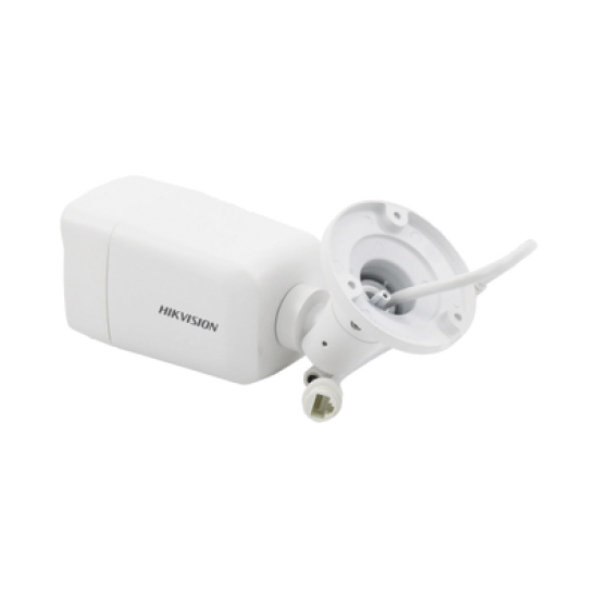 Bala IP 8 Megapixel / Imagen a Color 24/7 / PoE / Lente 2.8 mm / Luz Blanca 40 mts / Exterior IP67 / WDR 130 dB / Captura Facial  / Videoanaliticos (Filtro de Falsas Alarmas) / Micrófono Integrado / Metal / MicroSD