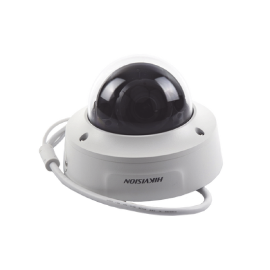 Domo IP 4 Megapixel / Lente Mot. 2.8 a 12 mm / 40 mts IR EXIR / IP67 / IK10 / WDR 120 dB / PoE / ACUSENSE (Evita Falsas Alarmas) / Entrada y Salida de Audio y Alarma / MicroSD / ONVIF / ACUSEARCH