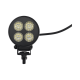Luz de Trabajo Ultra brillante Circular, 4 LED, 2556 Lúmenes, 12-24 Vcd