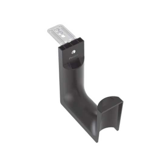 Sujetador STRONGHOLD tipo J (J-Hook), Con Soporte para Montaje en Techo, Para 180 Cables Cat6, Nylon 6.6, Color Negro, 10 piezas