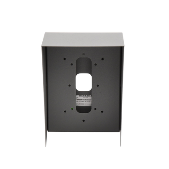 Cubierta Industrial para montaje de Porteros IP Fanvil y Grandstream, pintura electrostática color gris.