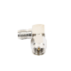 Adaptador en Ángulo Recto, de Conector SMA Macho a SMA Hembra Níquel/ Oro/ Teflón.