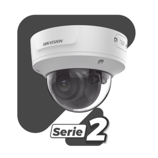 Domo IP 8 Megapixel (4K)/ Lente 2.8 mm / 30 mts IR EXIR /Exterior IP67 / IK10 /  WDR 120 dB / PoE / ACUSENSE (Evita Falsas Alarmas) / Entrada y Salida de Audio y Alarma / MicroSD / ONVIF / ACUSEARCH
