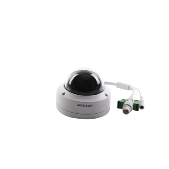 Domo IP 8 Megapixel (4K)/ Lente 2.8 mm / 30 mts IR EXIR /Exterior IP67 / IK10 /  WDR 120 dB / PoE / ACUSENSE (Evita Falsas Alarmas) / Entrada y Salida de Audio y Alarma / MicroSD / ONVIF / ACUSEARCH
