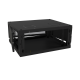 Gabinete de Pared Fijo, Con 4 Unidades de Rack, de 19 in, Fabricado en Acero, Puerta Perforada. 