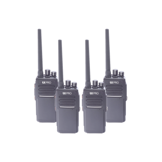 KIT de cuatro radios TX680AV y dos cargadores adicionales