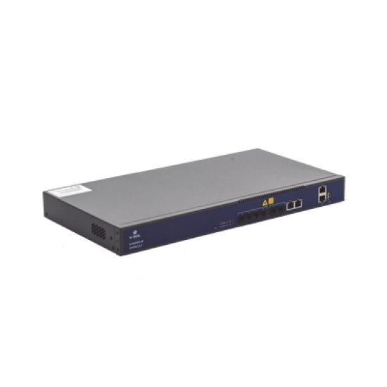 OLT de 4 puertos GPON con 4 puertos Uplink (2 puertos Gigabit Ethernet + 2 puertos Gigabit Ethernet SFP) , hasta 512 ONUS,