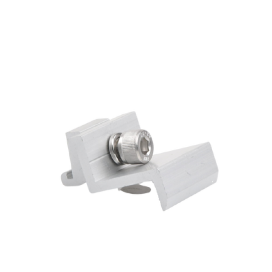 Sujetador final 30 mm para montaje de paneles solares en riel7