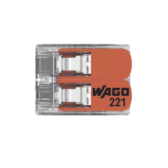 COMPACT SPLICING CONNECTORFOR ALL CONDUCTOR TYPES TRANSPARENT 2 CONNECTORS