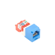 Conector Jack RJ45 Estilo T, Mini-Com, Categoría 5e, de 8 posiciones y 8 cables, Color Azul