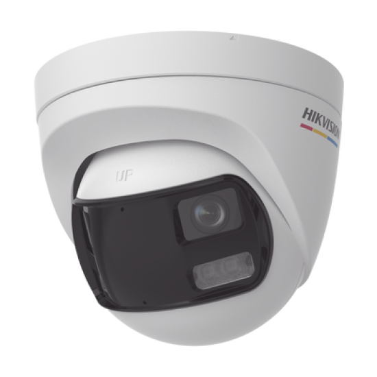[ColorVu + Dual Light + Panoramica] Turret TURBOHD 3K (5 Megapixel) / Micrófono Integrado / Angulo de visión 180° / Imagen a Color 24/7 / 40 mts Luz Blanca + 40 mts IR / Exterior IP67 / WDR