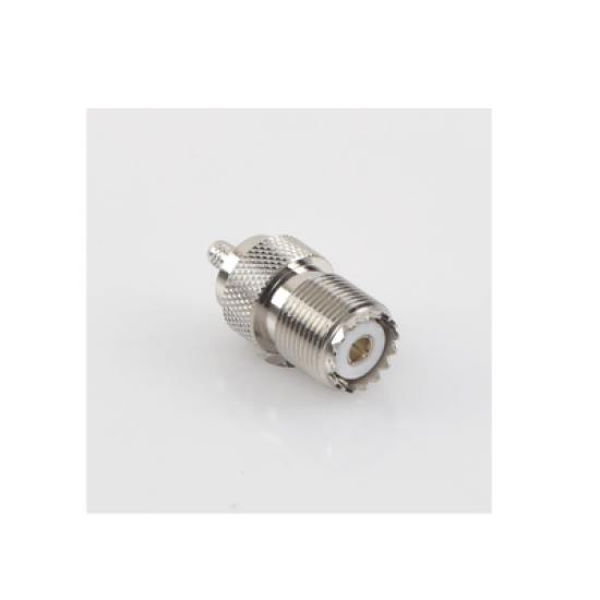 Conector UHF hembra (SO-239) de anillo plegable para cable RG-58/U, RG-142/U.
