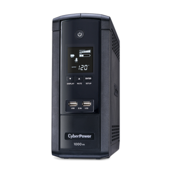 UPS de 1000 VA/600 W, Topología Línea Interactiva, Entrada 120 Vca NEMA 5-15P, Tipo Torre, Con 10 Tomas NEMA 5-15R, 5 años de garantía